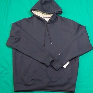 NWT CHAMPION MEN'S NAVY PULLOVER POWERBLEND FLEECE